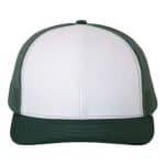 White/ Dark Green
